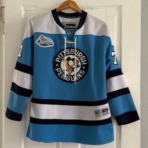 Sz youth L/XL MALKIN WINTER CLASSIC PENGUINS JERSEY